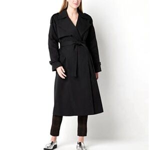 Worthington Women’s Midweight Black Trench Coat